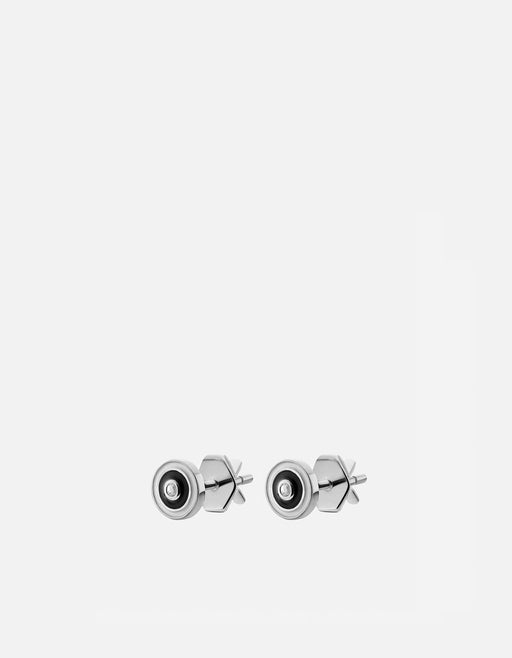 Miansai Earrings Opus Sapphire Stud Earrings, Sterling Silver/Black Black / Pair