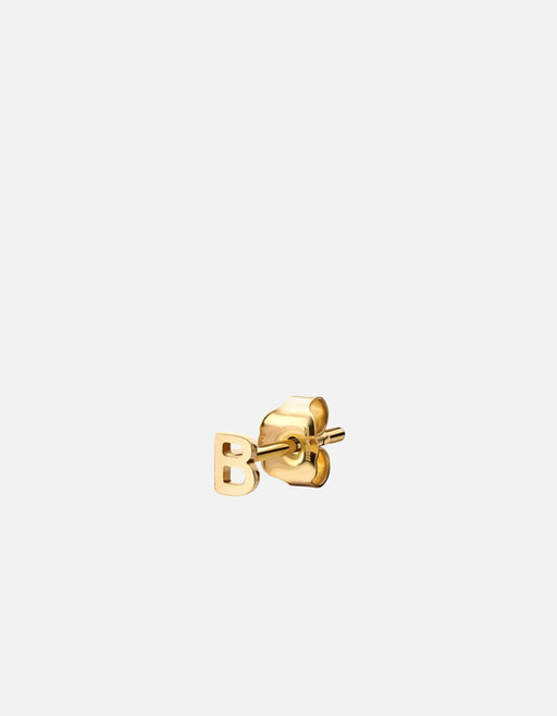 Miansai Earrings Alpha Stud Earring, 14k Gold B - Polished Gold / Single