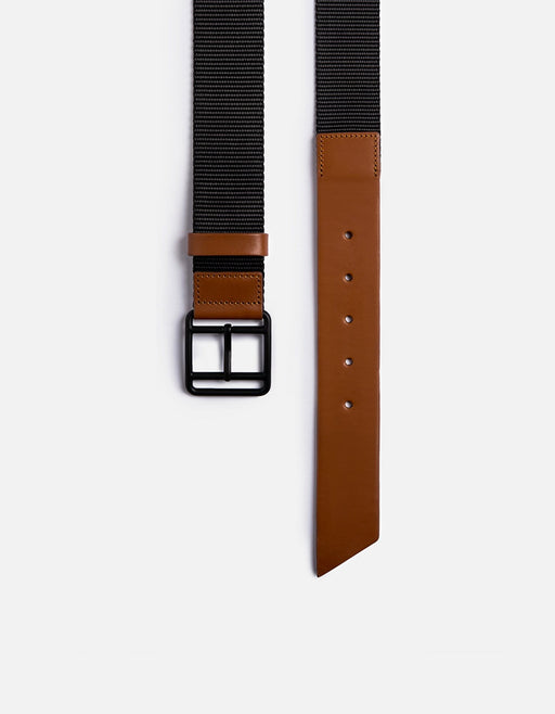 Miansai Belts Webbing Belt, Black/Brown