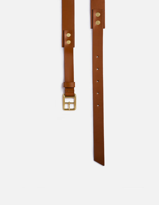 Miansai Belts Skinny Belt, Cognac Leather