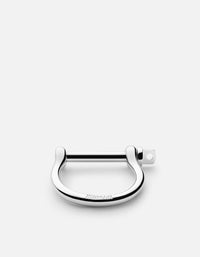 Miansai Keychains Screw Cuff Keychain, Silver Polished Stainless Steel / O/S / Monogram: No