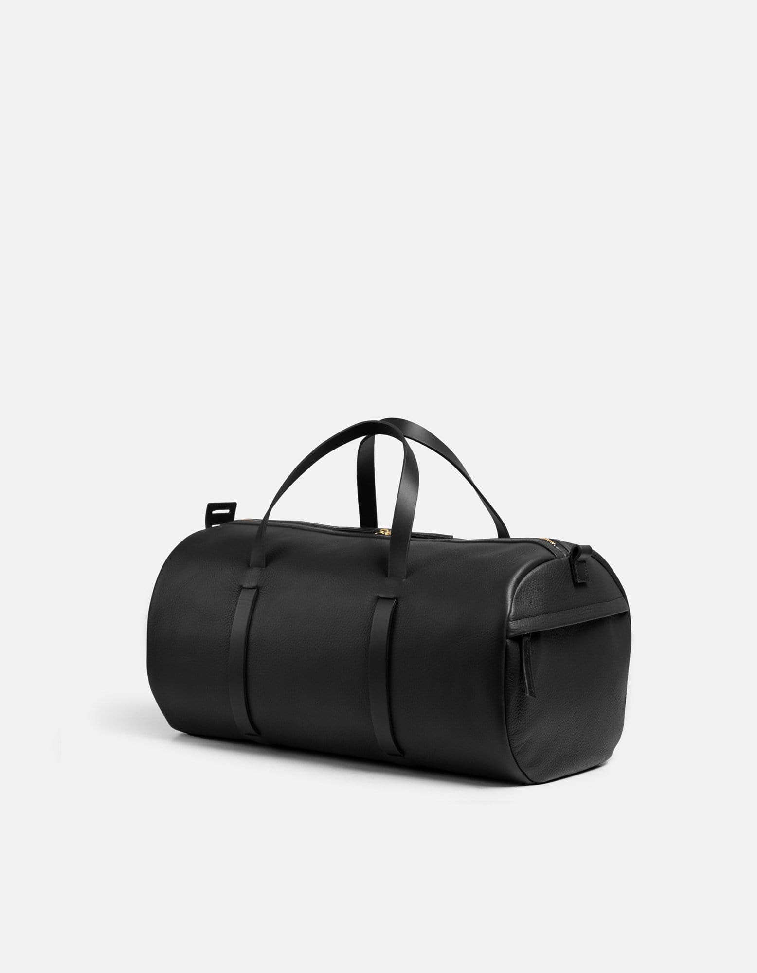 Duval Duffle, Black Textured | Men's Leather Bags | Miansai