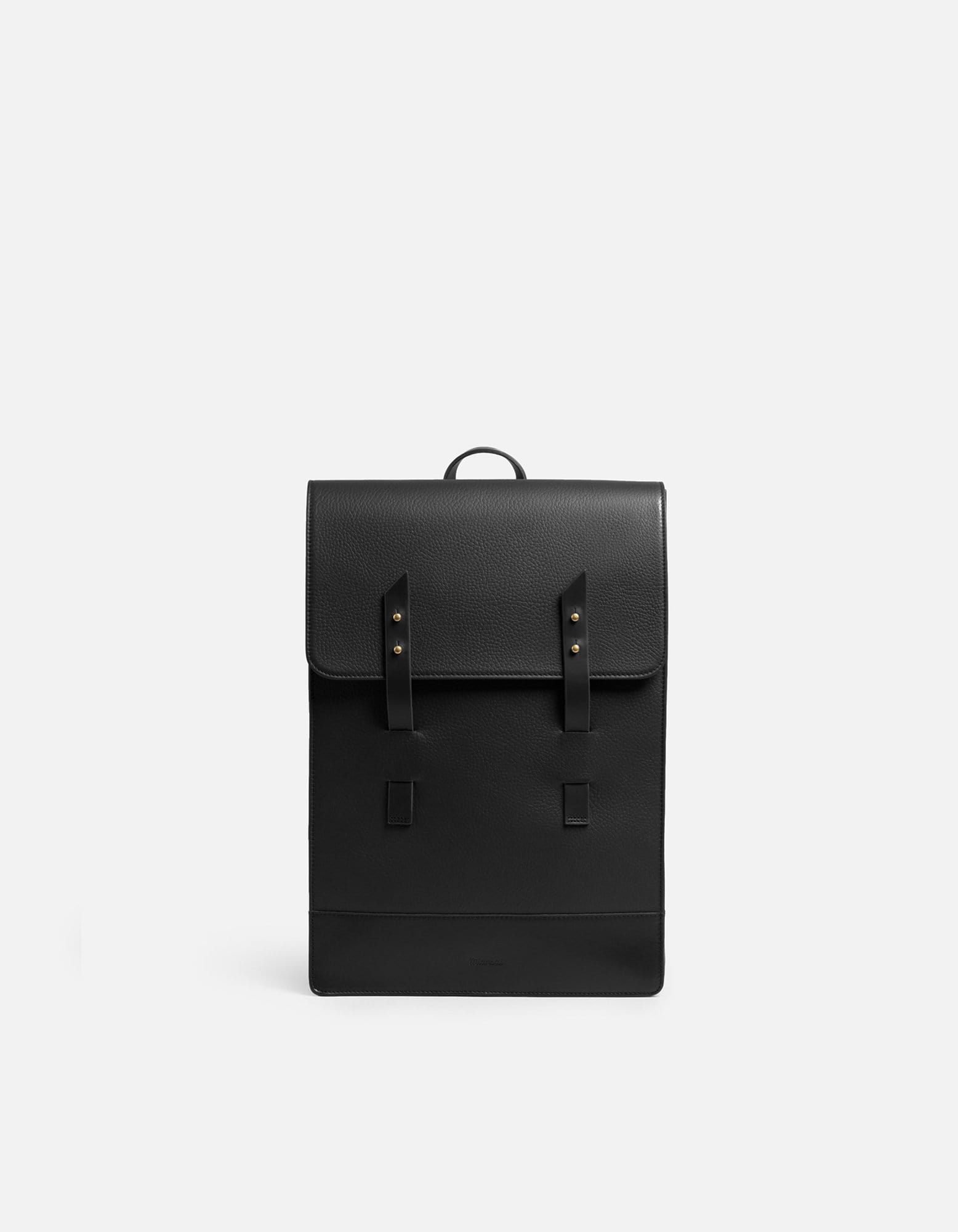Harbour Rucksack, Black Textured | Men's Leather Bags | Miansai