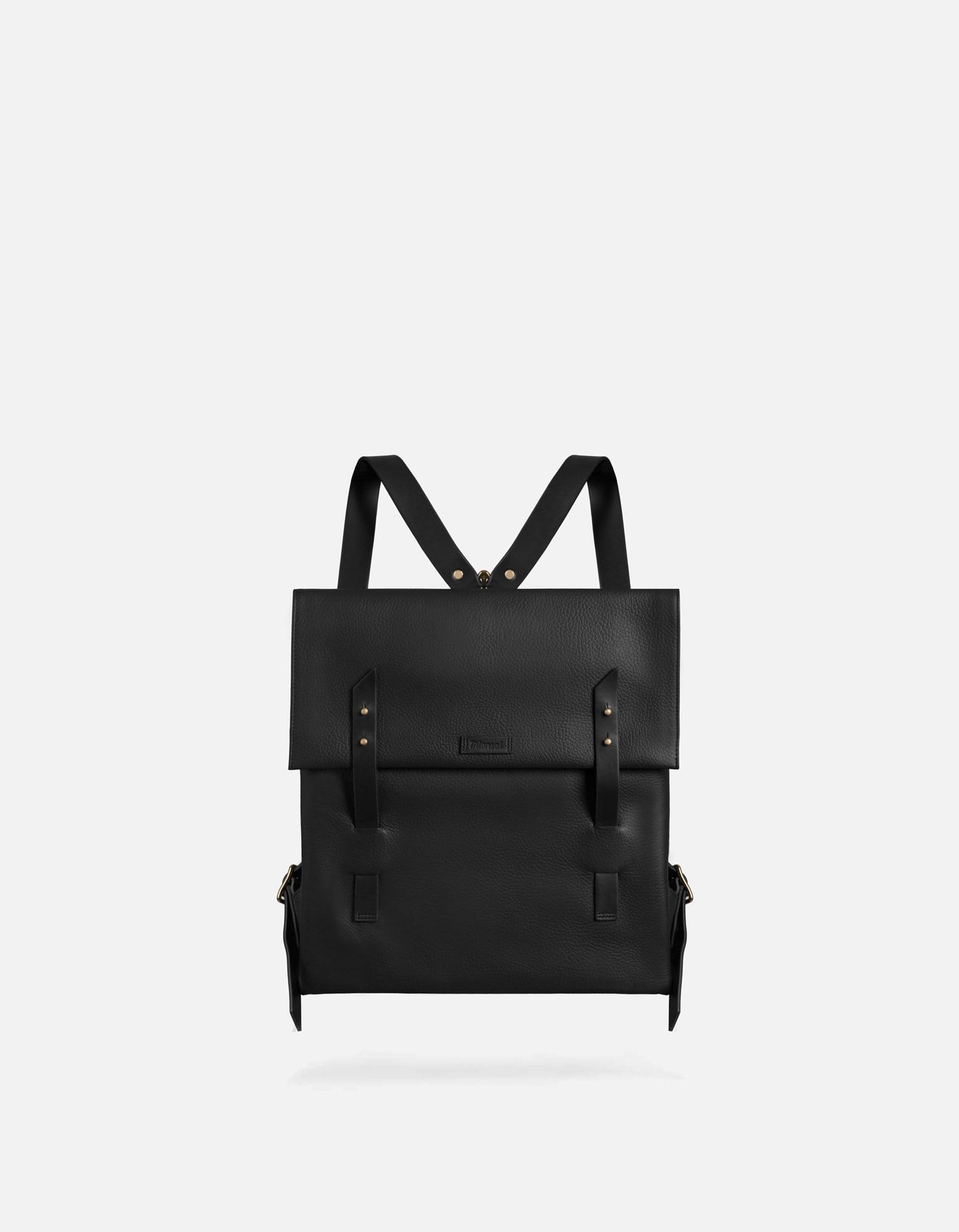 Santon Backpack, Textured Black | Men's Leather Bags | Miansai