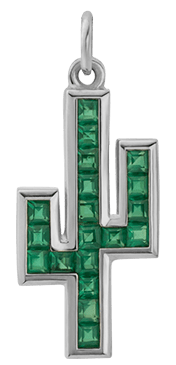 Miansai Pendants Cactus Green Onyx Pendant, Sterling Silver Green / O/S