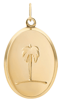 Miansai Pendants Palm Tree Pendant, Gold Vermeil Polished Gold