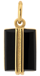 Miansai Pendants Paolo Onyx Pendant, Gold Vermeil Black / O/S