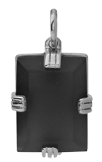 Miansai Pendants Lennox Pendant w/ Onyx Stone, Sterling Silver Black