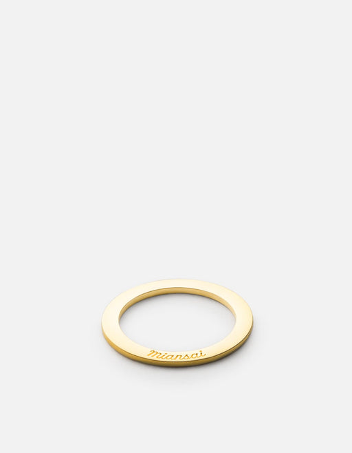 Miansai Rings Washer Ring, 10k Gold Polished Gold / 5