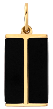 Miansai Pendants Duo Onyx Pendant, Gold Vermeil Black / O/S