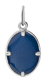 Miansai Pendants Portal Pendant w/ Blue Enamel, Sterling Silver Blue / O/S